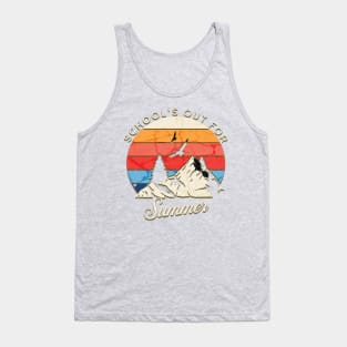 cute retro last day of school school's out for summer teacher Tank Top